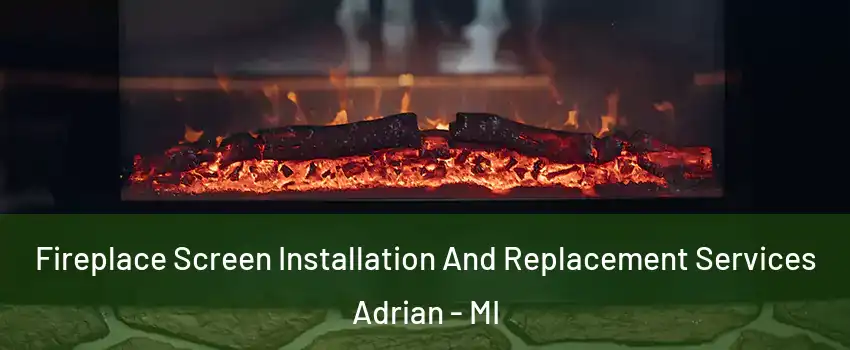 Fireplace Screen Installation And Replacement Services Adrian - MI